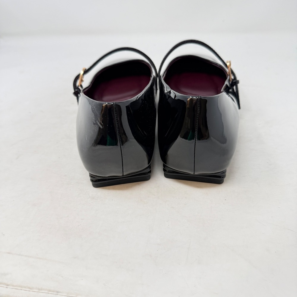 Franco Sarto Mary Jane Flats Black 9M Patent Leather Square Toe Tinsley - Picture 5 of 10